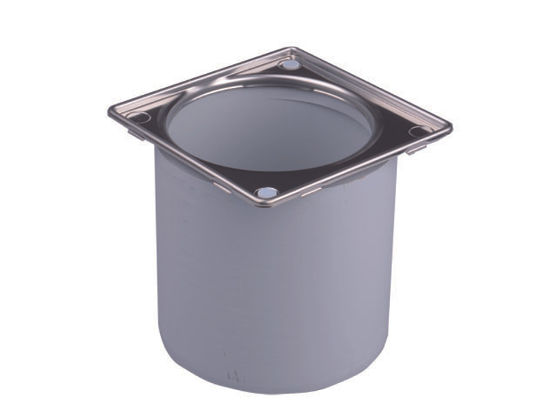 Nástavec HL Hutterer & Lechner, d 145mm/150mm, rámeček z nerezové oceli(V4A) 150x150mm