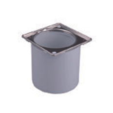 Nástavec HL Hutterer & Lechner, d 145mm/150mm, rámeček z nerezové oceli(V4A) 150x150mm