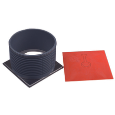 Nástavec HL Hutterer & Lechner, d 146mm, nerezový rámeček 145x145mm včetně O-kroužku. Systém Klick-Klack.