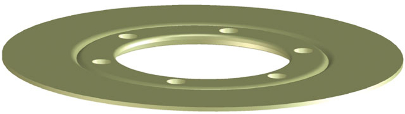 PVC těsnící příruba HL Hutterer & Lechner, d 287 mm