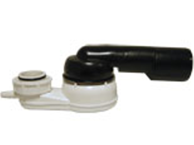 Zápachová uzávěrka HL Hutterer & Lechner, DN40/50x6/4˝ s kulovým kloubem na odtoku a připojením hadice