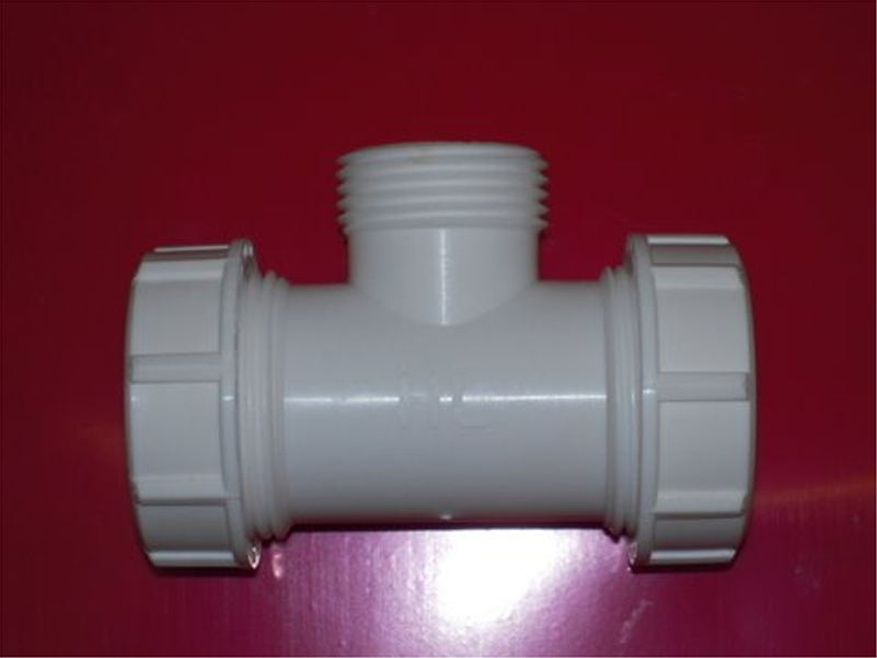 T - tvarovka HL Hutterer & Lechner, DN30x5/4˝ se závitem 1˝, převlečné matice a těsnění