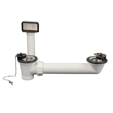 Odtoková souprava HL Hutterer & Lechner, DN40 s odpadními ventily 5/4˝ a přepadem