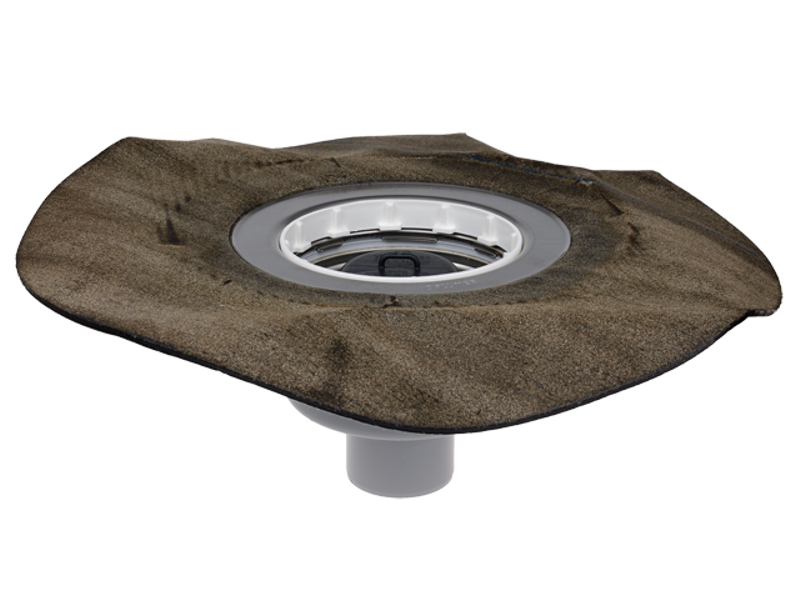 Těleso podlahové vpusti HL Hutterer & Lechner, DN75 se svislým odtokem, s asfaltovou manžetou, s nerezovou výstelkou a ZU standard - vodní