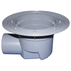 Těleso velkokapacitního vtoku HL Hutterer & Lechner, DN110 s ležatým odtokem, s izolační přírubou