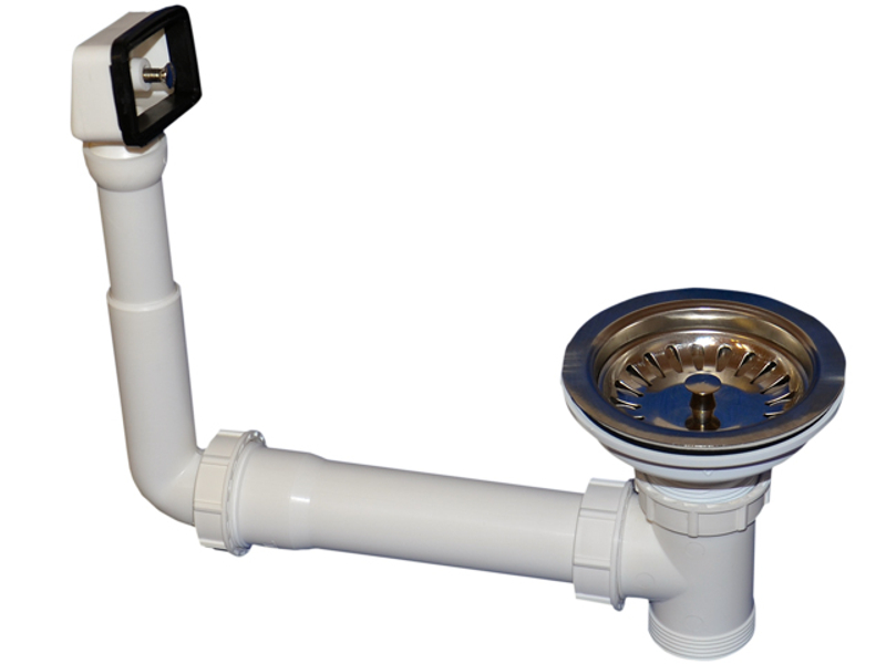 Odpadní ventil HL Hutterer & Lechner, 3˝ s přepadem a připojovacím závitem 6/4˝