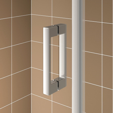 Sprchový kout Plano Davos Plus Walk-in Levý stříbrný/sklo 100 x 200 cm