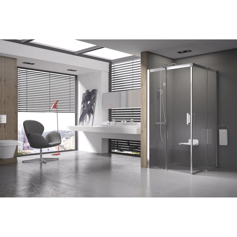 Sprchový kout Ravak MSRV4 100x100, lesk+transparent
