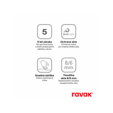 Sprchový kout Ravak MSDPS 120x80 L, satin+transparent