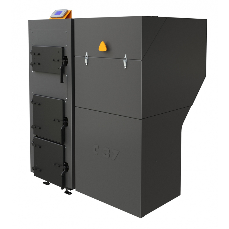 Kotel automatický na pelety a uhlí Benekov C27 Premium se zásobníkem 260 l vlevo, výkon 25 kW, SVT 20001