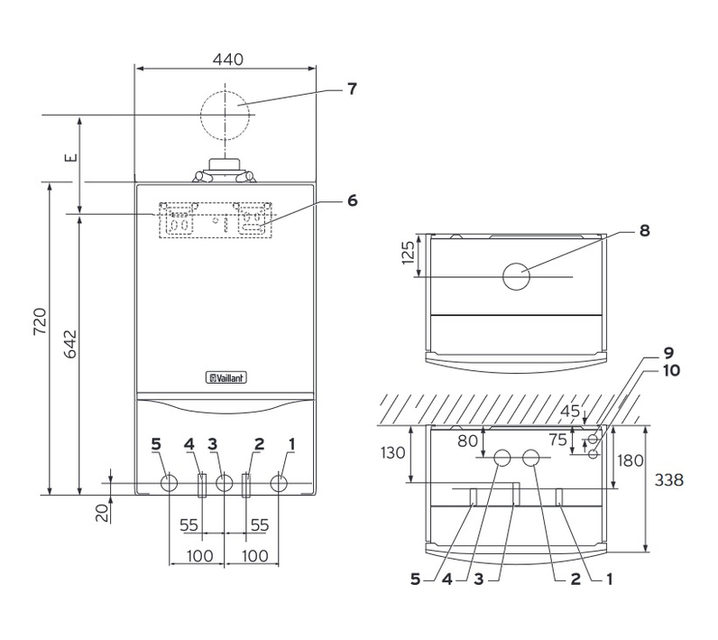 Kotel kondenzační závěsný Vaillant ecoTEC pro VU 146/5-3(H-INT II), 5,7-14,9 kW