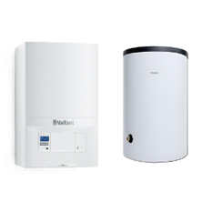 Sestava kotel kondenzační závěsný Vaillant ecoTEC pro VU 246/5-3 A, 6,9 - 25,5 kW, se zásobníkem pro přípravu teplé vody VIH R 120/6 B