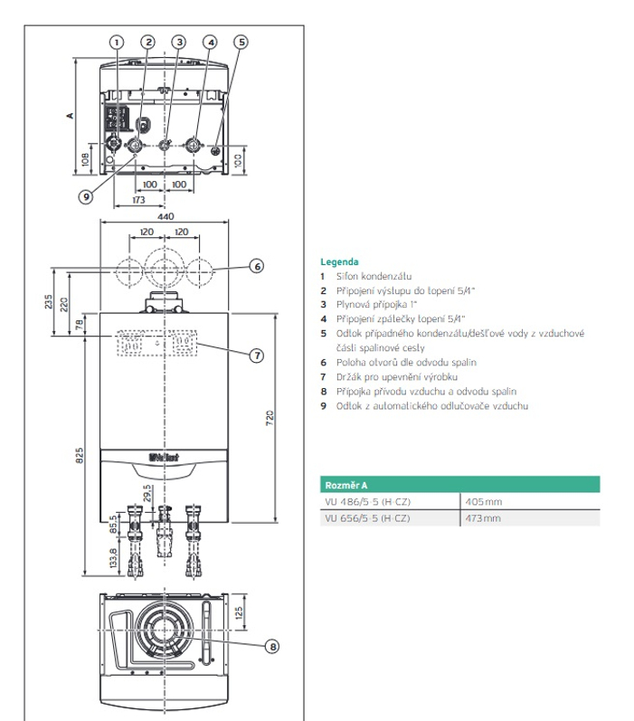 Kotel kondenzační závěsný Vaillant ecoTEC plus VU 486/5-5, 8,7-48,0KW