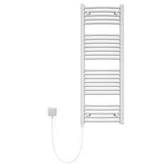 Těleso koupelnové trubkové elektrické Koralux Rondo Comfort KRTE 700/500, výkon 300 W, topné těleso bez regulátoru, barva bílá