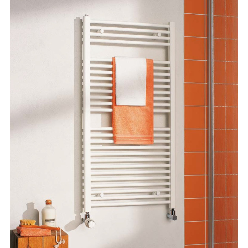 Koupelnové trubkové těleso Kermi B20-S rovné, boční připojení, 1174 x 890 mm, bílé