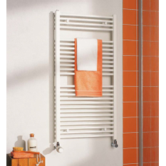 Koupelnové trubkové těleso Kermi B20-S rovné, boční připojení, 1174 x 890 mm, bílé