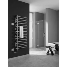Těleso koupelnové trubkové Kermi Icaro-E 1421 x 400 mm, elektrosada WKS vlevo 400 W, bílé