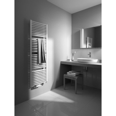 Těleso koupelnové trubkové Kermi Duett 1188 x 484 mm, středové připojení, 834W, bílé