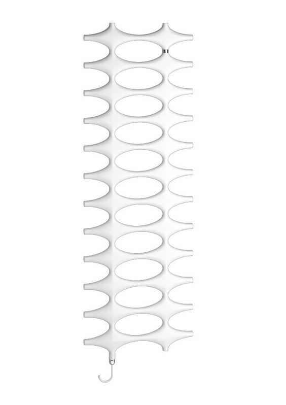 Těleso koupelnové designové elektrické Kermi Ideos-E 1526 x 508 mm, elektrosada WFS vlevo 600 W, bílé