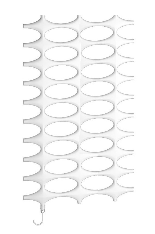 Těleso koupelnové designové elektrické Kermi Ideos-E 1526 x 758 mm, elektrosada WFS vlevo 800 W, bílé