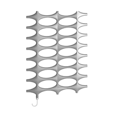 Těleso koupelnové designové elektrické Kermi Ideos-E 1901 x 758 mm, elektrosada WFS vlevo 800 W, stříbrné
