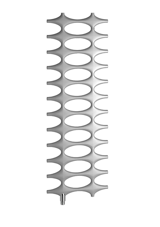 Těleso koupelnové designové Kermi Ideos-V 758 x 508 mm, 262 W, stříbrné