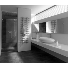 Těleso koupelnové designové Kermi Ideos-V 758 x 508 mm, 262 W, stříbrné