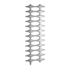 Těleso koupelnové designové Kermi Ideos-V 758 x 508 mm, 262 W, stříbrné