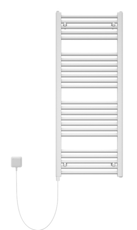 Těleso koupelnové trubkové elektrické Koralux Linear Comfort KLTE 700/500, výkon 300 W, topné těleso bez regulátoru, barva bílá