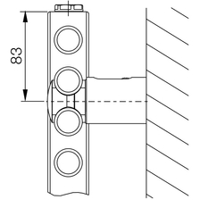 Těleso koupelnové trubkové Koralux Linear Max KLM 1820/750, výkon 1367 W, klasické připojení, barva black RAL 9005