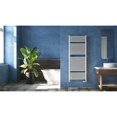 Těleso koupelnové trubkové Koralux Linear Max KLM 1820/750, výkon 1367 W, klasické připojení, barva black RAL 9005