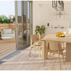 Konvektor podlahový s ventilátorem Isan Termo FRT 90 x 250 x 3600 mm, 7604 W, připojení vlevo, výměník ocelový, mřížka Natur příčná rolovací hliník