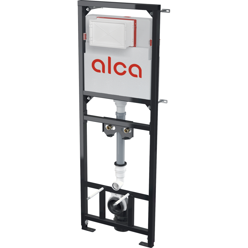 Montážní rám Alcadrain (Alcaplast) s nádržkou pro výlevku s odpadem DN90/110 a baterii A108F/1500