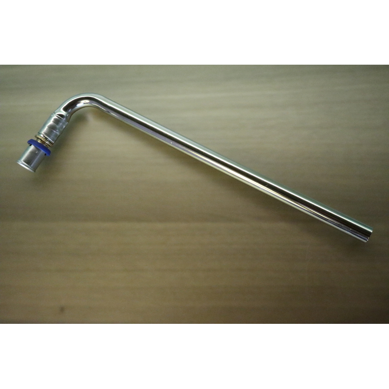 Koleno připojovací Plano niklovaná připojovací trubka - Cu15, 16 x 2 -15 mm, délka 300 mm