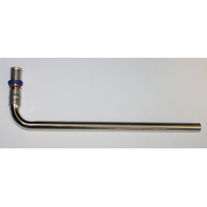 Koleno připojovací Plano niklovaná připojovací trubka - Cu15, 16 x 2 -15 mm, délka 300 mm