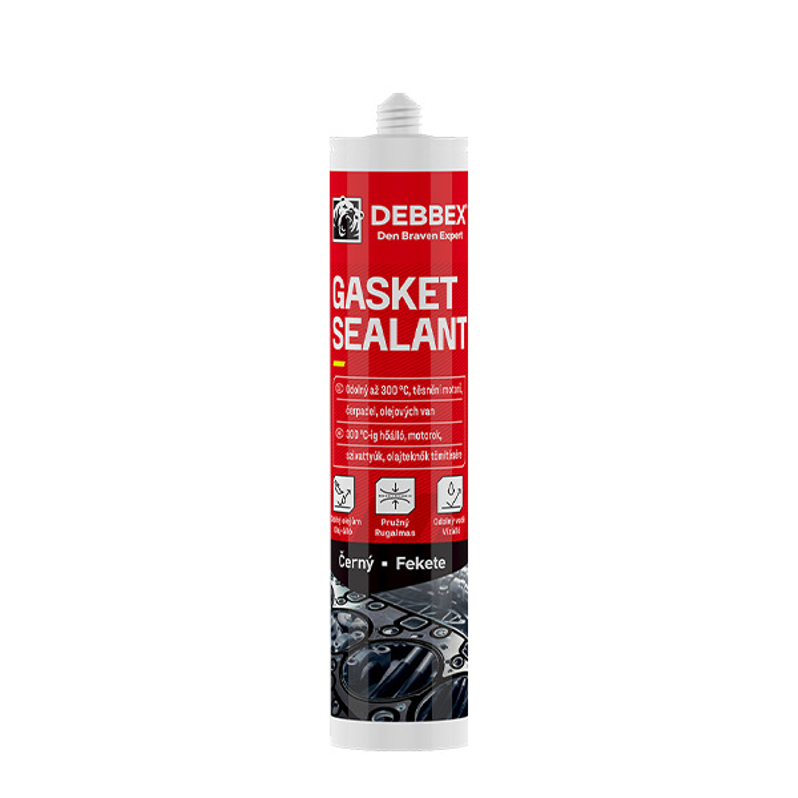 Silikon Den Braven Gasket sealant kartuše 280 ml, černá