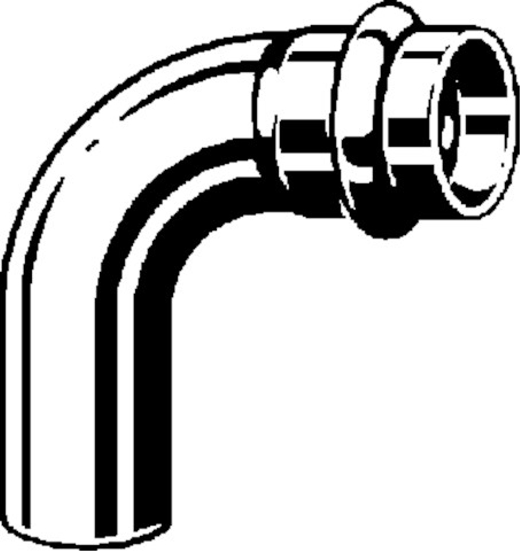 Oblouk&nbsp;90° Viega Sanpress Inox LF s SC-Contur, v laboratorní kvalitě 2316.1LF 22
