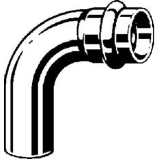 Oblouk&nbsp;90° Viega Sanpress Inox LF s SC-Contur, v laboratorní kvalitě 2316.1LF 22