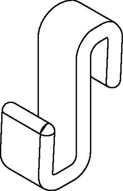 Háčky na ručník Kermi Liga HHHHH čiré 5 ks