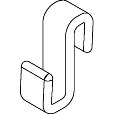 Háčky na ručník Kermi Liga HHHHH čiré 5 ks