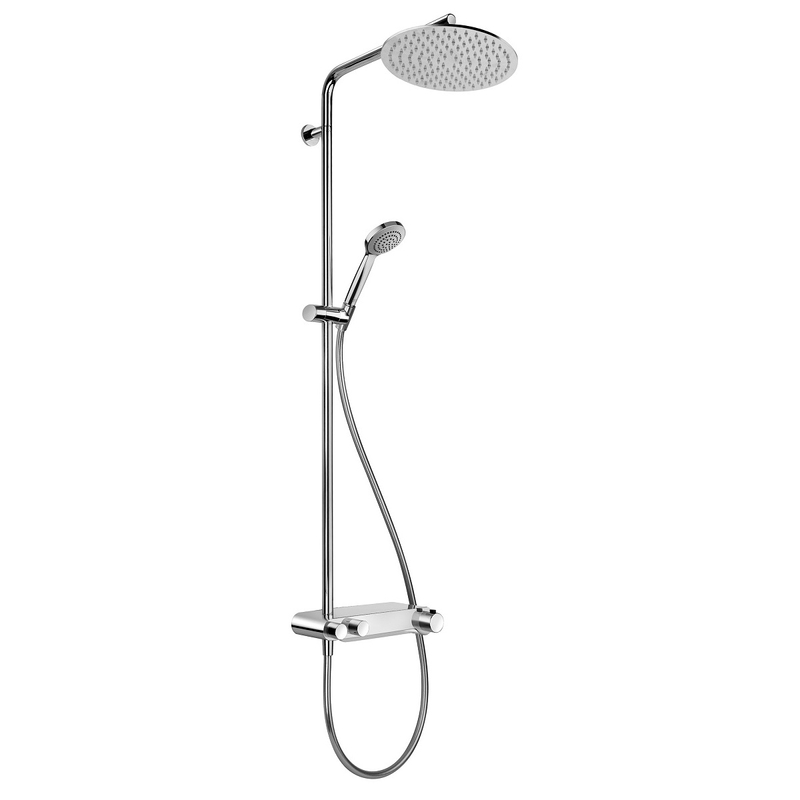 Sprchový systém s termostatem Optiline tyč 110 cm, hadice 160 cm, sprchová hlavice