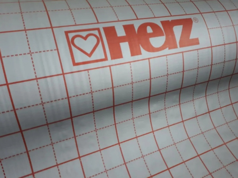 Rastrová upínací fólie upínací Herz, šířka 1030 mm, balení 100 m2