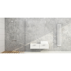Těleso koupelnové PMH Pluto 245 x 1500 mm, 433 W, klasické připojení, Bílá lesklá RAL 9003