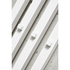 Těleso koupelnové PMH Pluto 245 x 1500 mm, 433 W, klasické připojení, Bílá lesklá RAL 9003