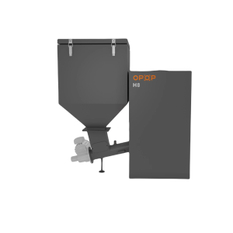 Kotel na hnědé uhlí automatický OPOP H824-A, výkon 7 - 24 kW, včetně hořáku, podavače, násypky 245 l