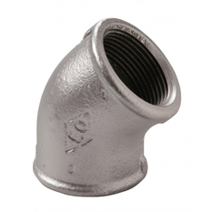 Koleno 45° pozinkované Atusa Nr.120 FF 1/2˝ vnitřní/vnitřní závit