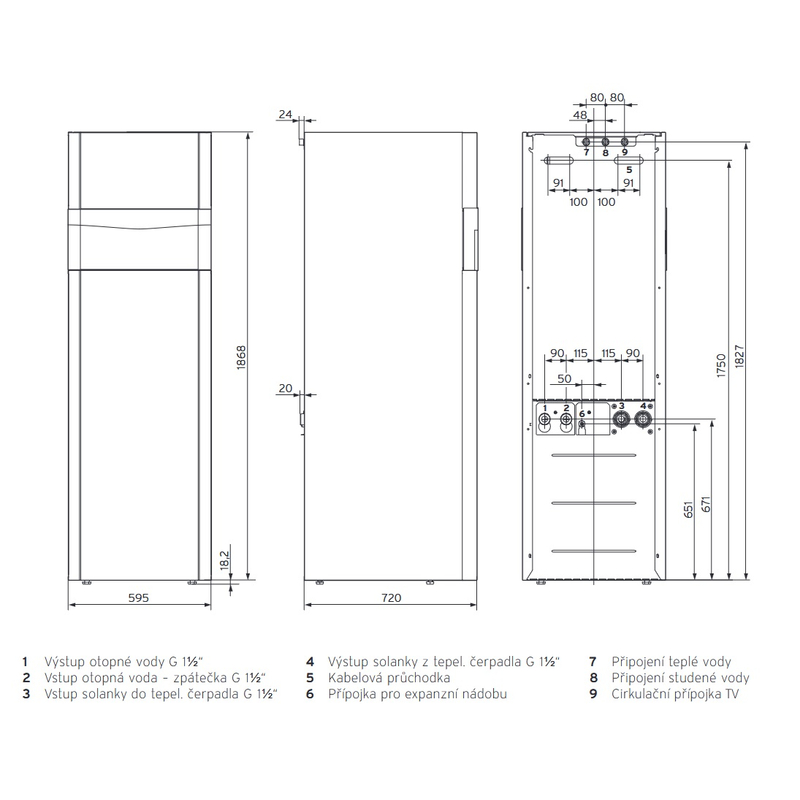Čerpadlo tepelné Vaillant flexoCOMPACT exclusive VWF 118/4, výkon 11,18 kW