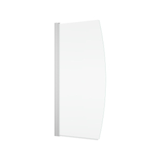 Jednokřídlá vanová zástěna Ronal Solino 750 x 1500 mm, matný elo x /sklo čiré
