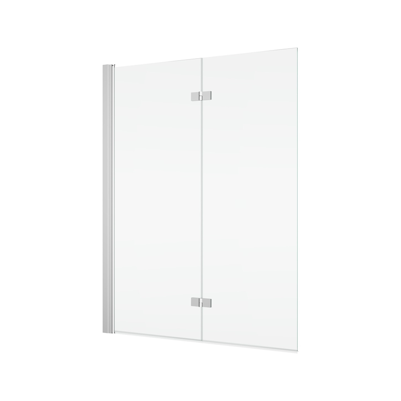 Dvoudílná skládací vanová zástěna Ronal Solino - montáž vlevo 1000 x 1500 mm, aluchrom/sklo čiré