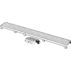 Rošt sprchového žlábku Viega sprchové žlábky Advantix 4982.71 VISIGN ER12, 750